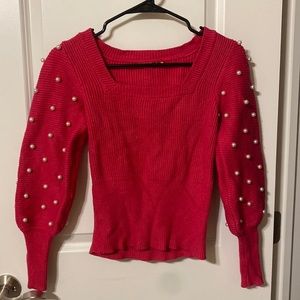 Belldini Pink Pearl Sweater, Size S